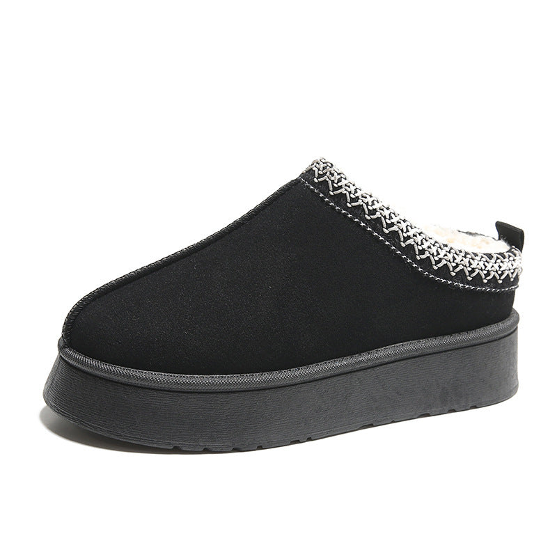 Chaussons Bottines Hiver Femme Doublées en Laine