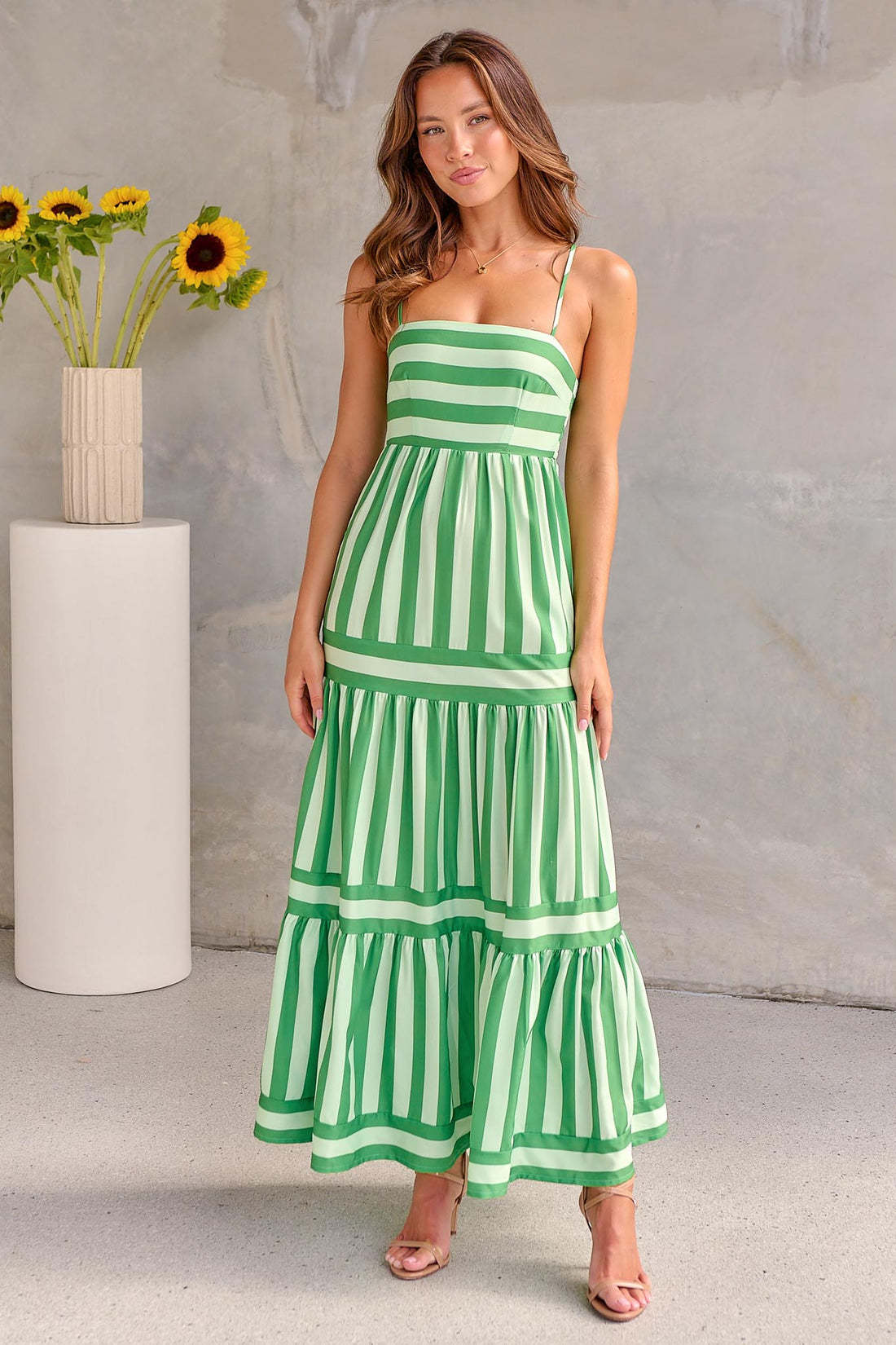Robe Maxi Rayée - Élégance et Confort d'Été