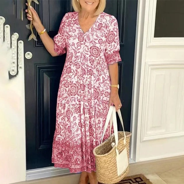 Robe Fleurie Bohème - Élégance et Confort pour Toutes les Occasions