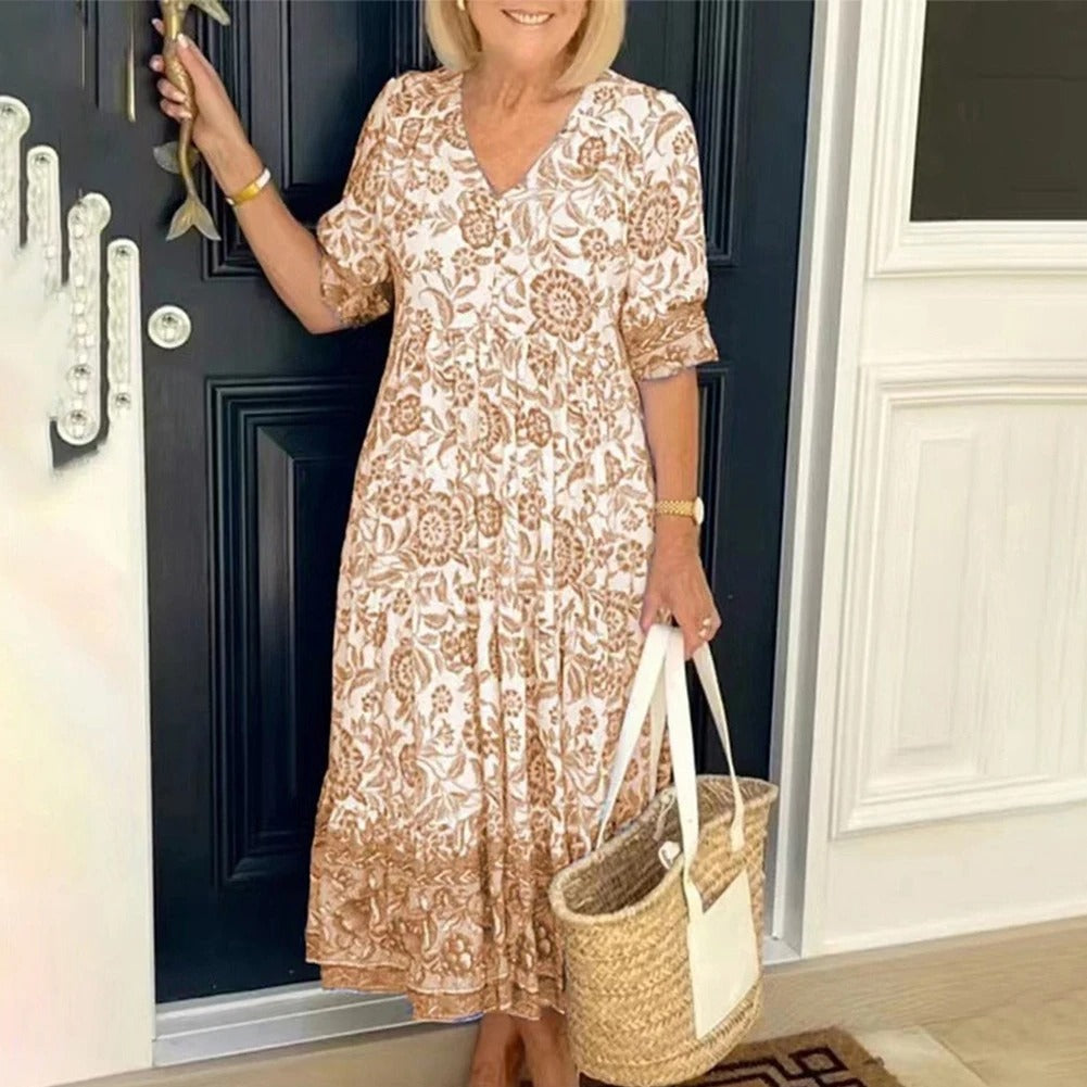 Robe Fleurie Bohème - Élégance et Confort pour Toutes les Occasions