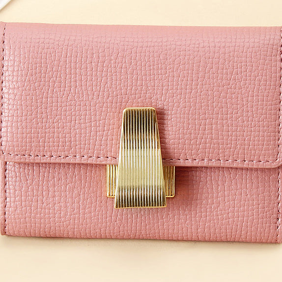 Mini Portefeuille Sécurité RFID - Unisexe Élégance Féminine