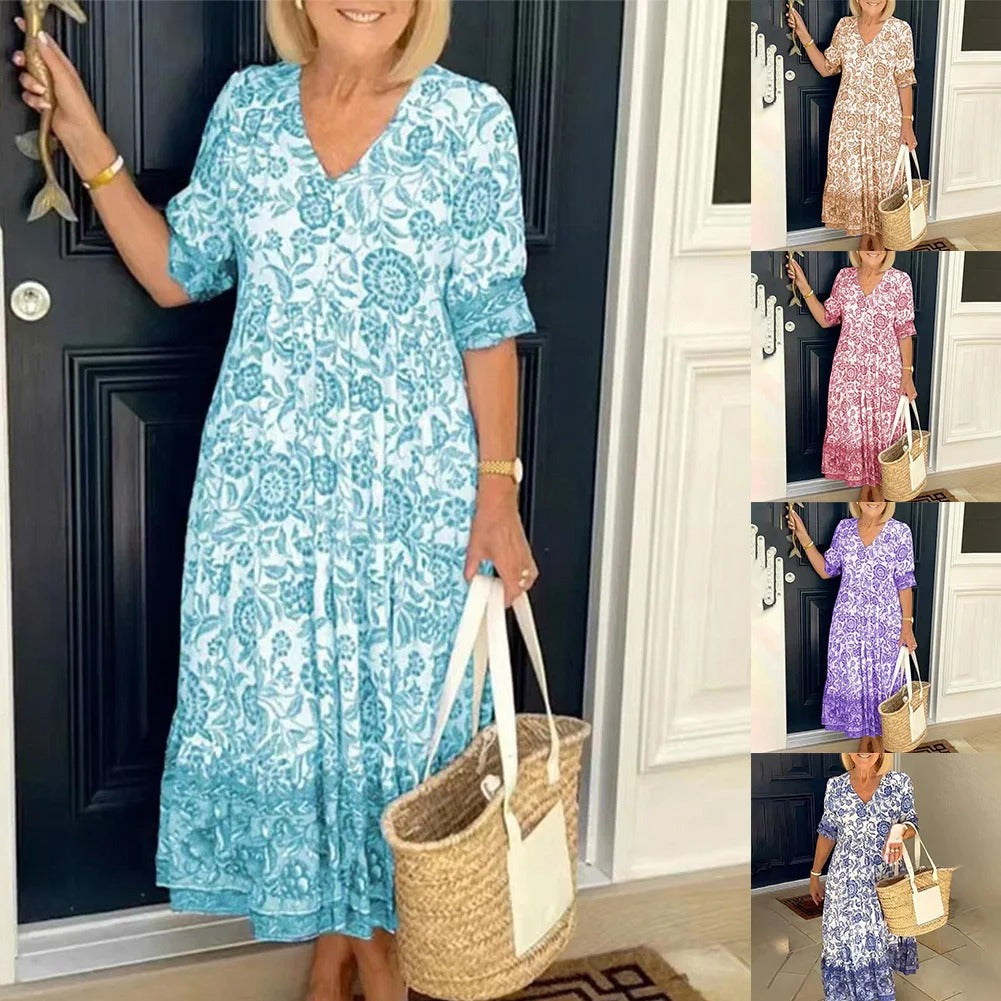 Robe Fleurie Bohème - Élégance et Confort pour Toutes les Occasions