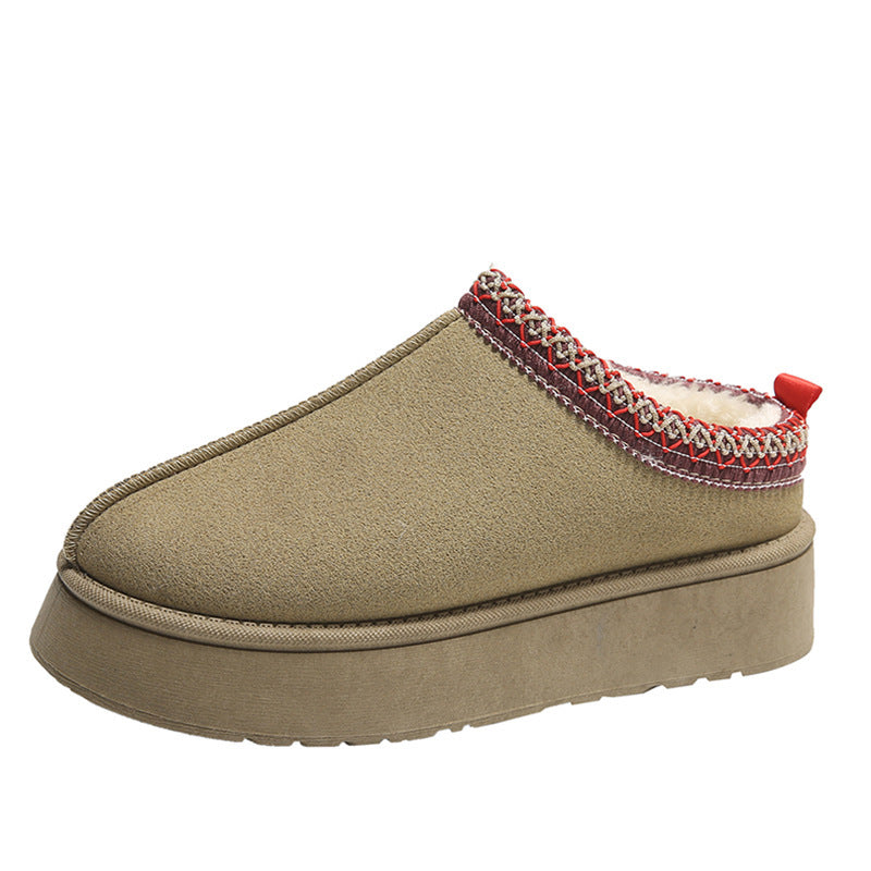 Chaussons Bottines Hiver Femme Doublées en Laine
