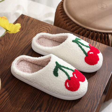 Chaussons en Peluche Femme – Motif Dessin Animé pour Toute la Famille