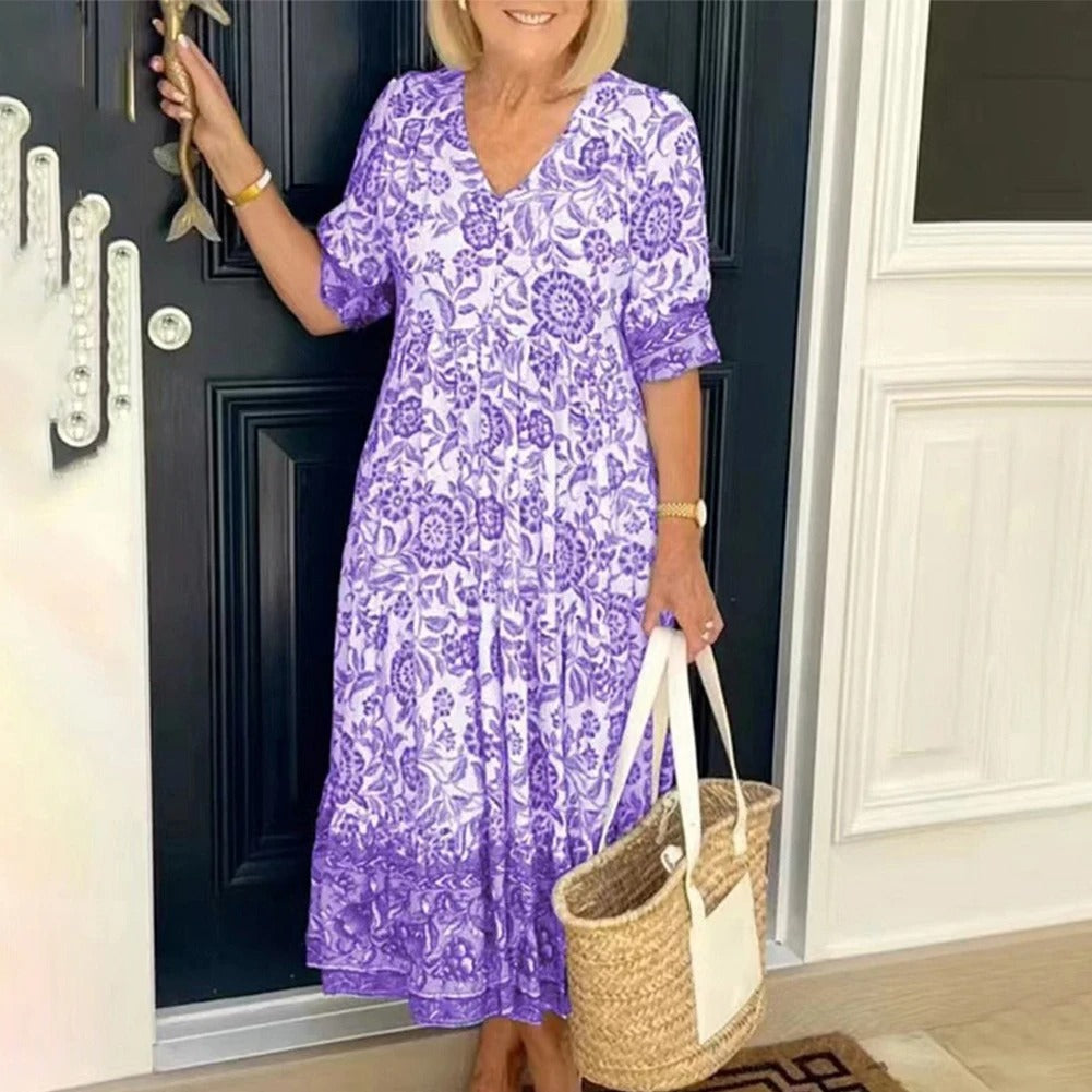 Robe Fleurie Bohème - Élégance et Confort pour Toutes les Occasions