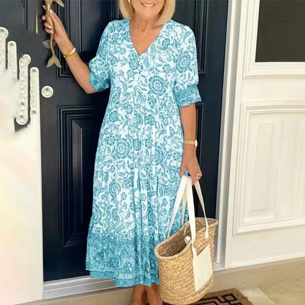 Robe Fleurie Bohème - Élégance et Confort pour Toutes les Occasions